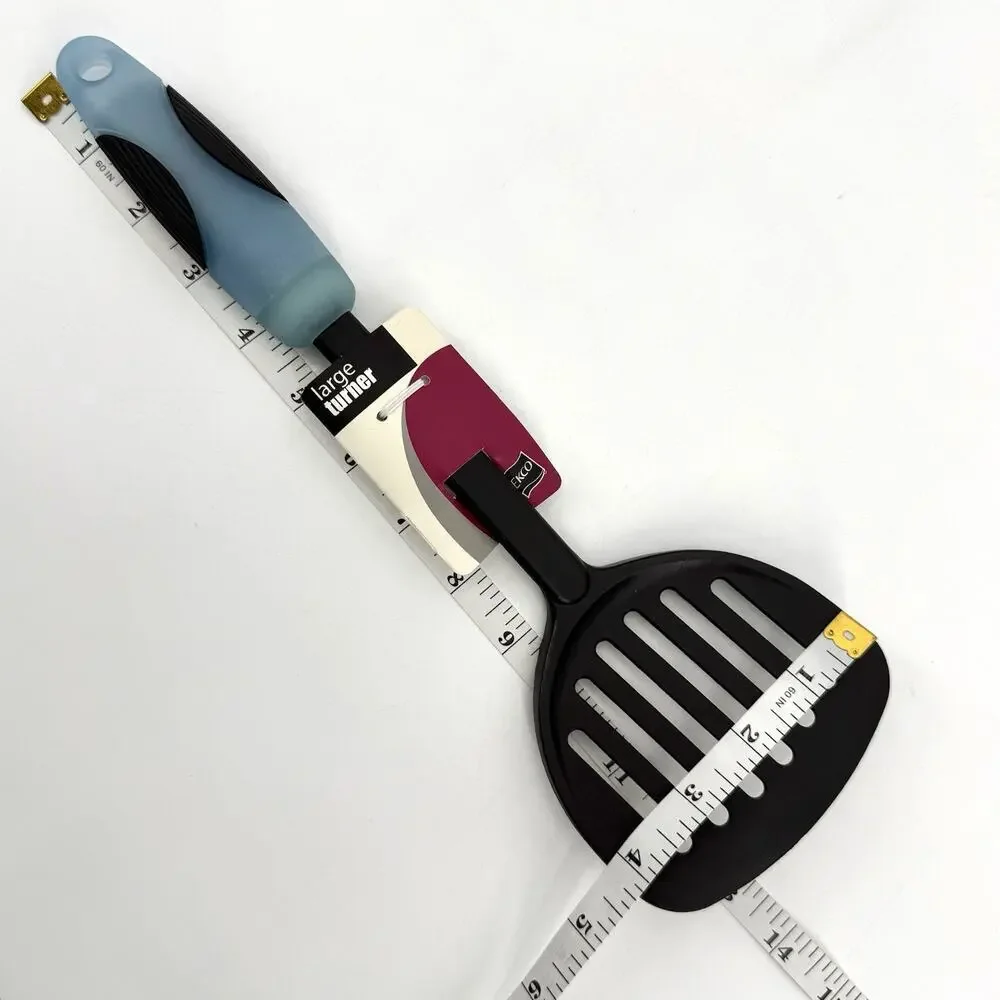 Vintage Ekco Nylon Slotted Turner Spatula Kitchen Utensil Ergonomic Handle 13 in